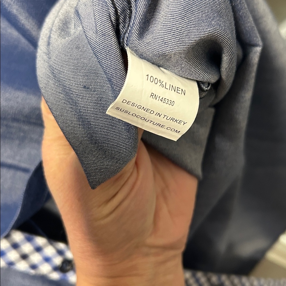 Italian Linen button down shirt - Picture 4 of 4